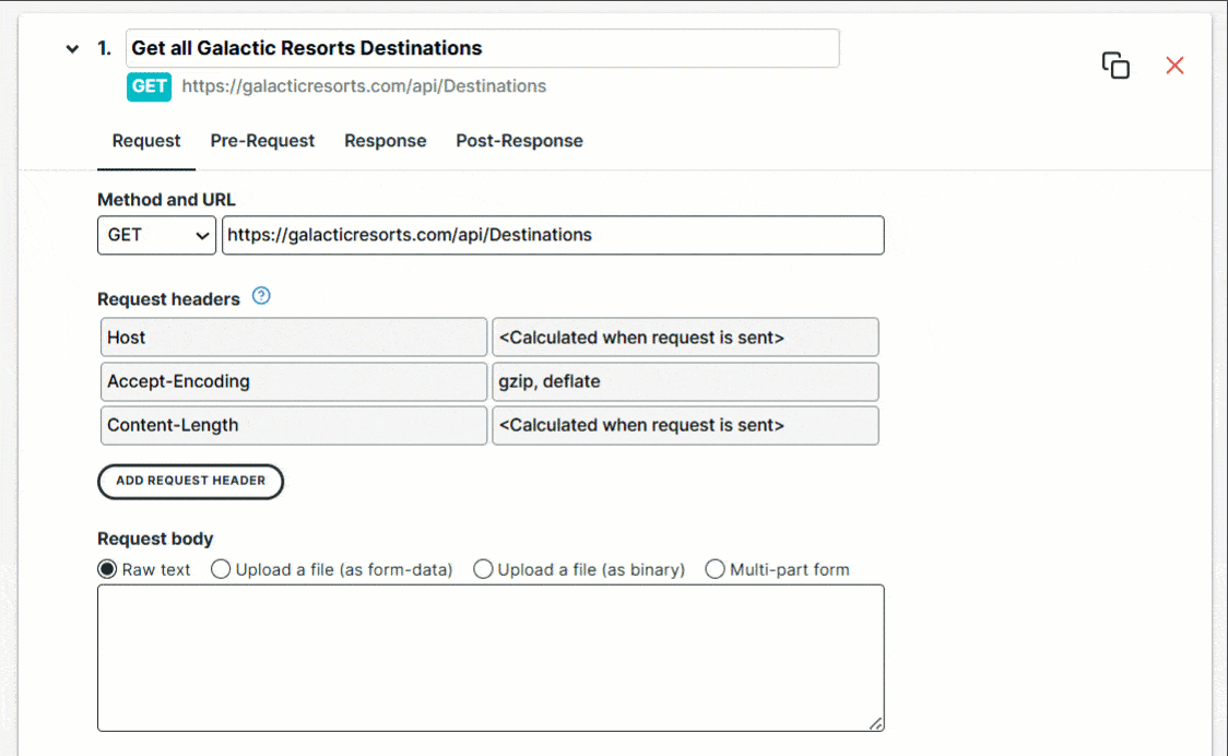 Multi-step API step tabs