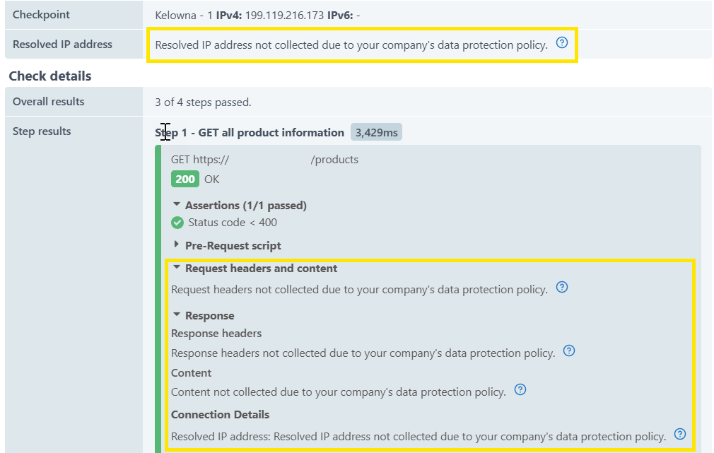 Disabled MSA Data protection