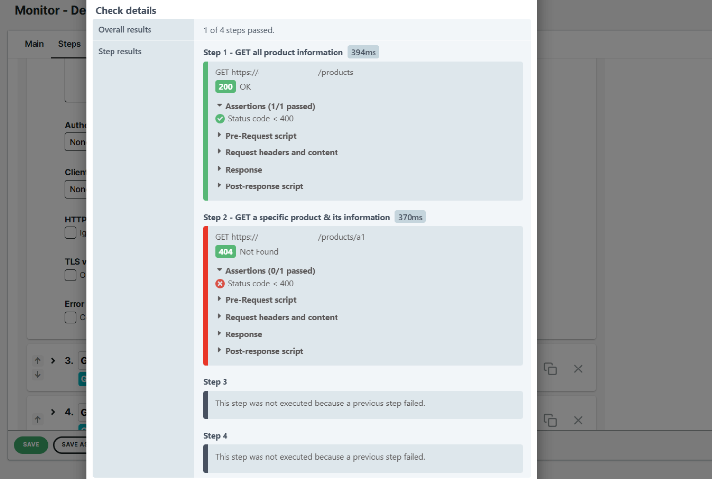 MSA Disabled Error handling