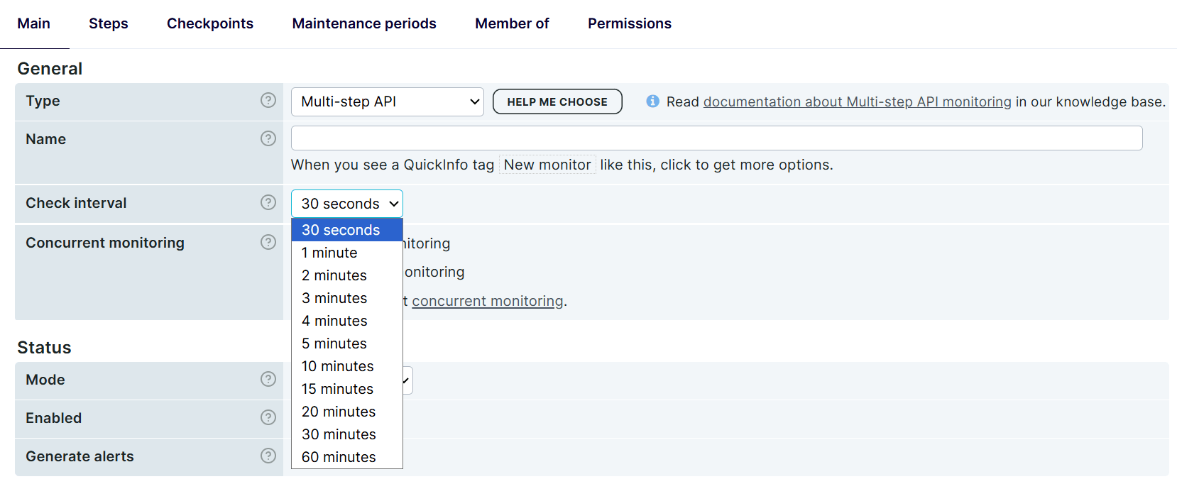 Multi-step API 30-second check interval